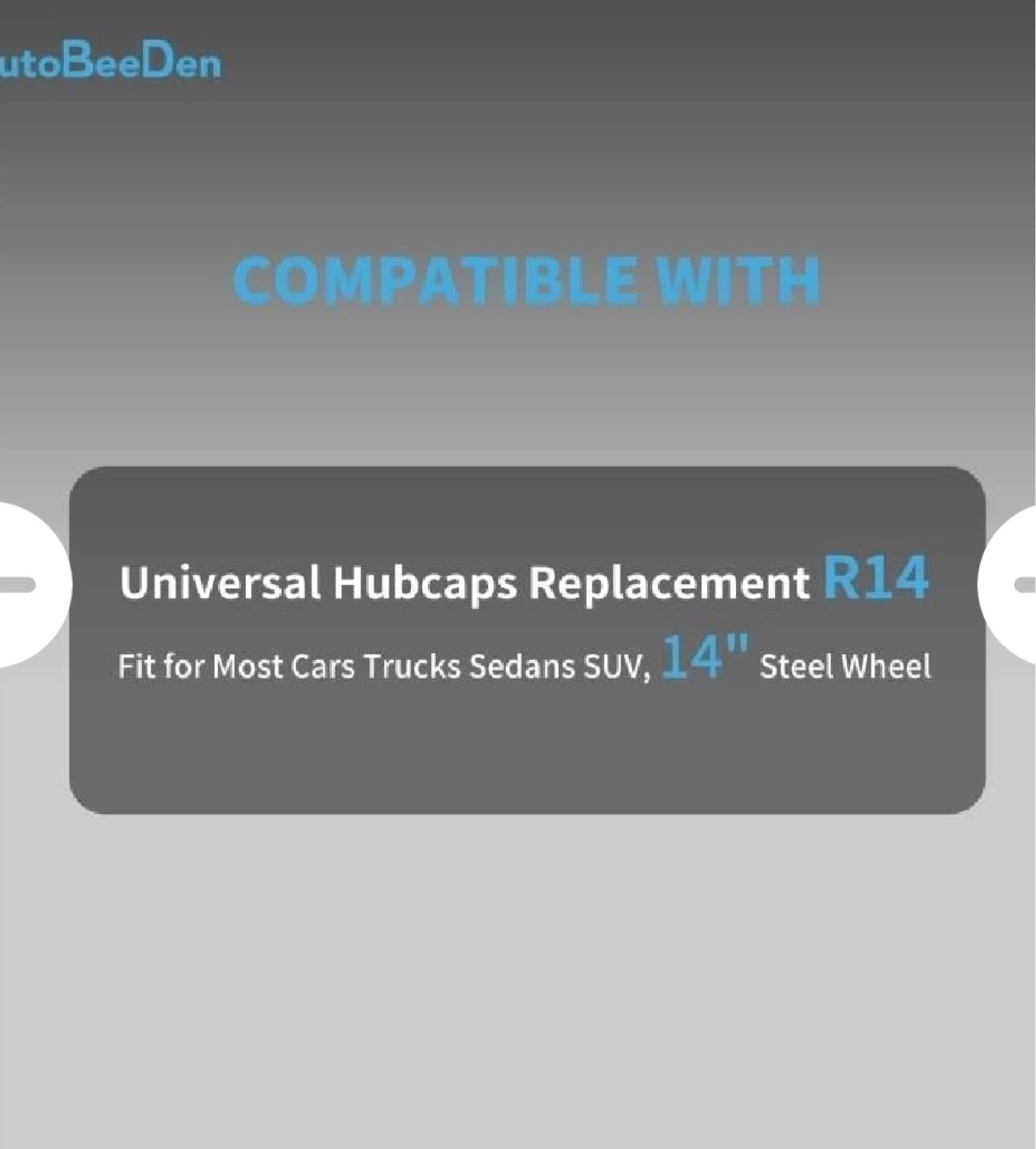 AutoBeeDen Universal Hubcaps R14 Steel Wheel Covers - photo 2