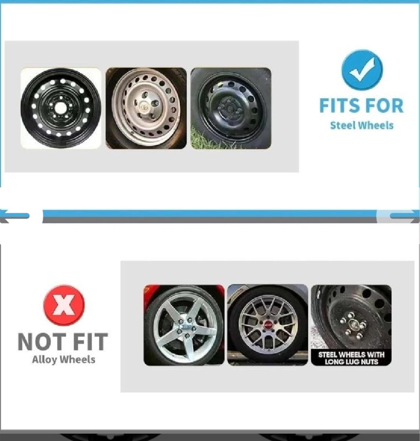 AutoBeeDen Universal Hubcaps R14 Steel Wheel Covers - photo 3