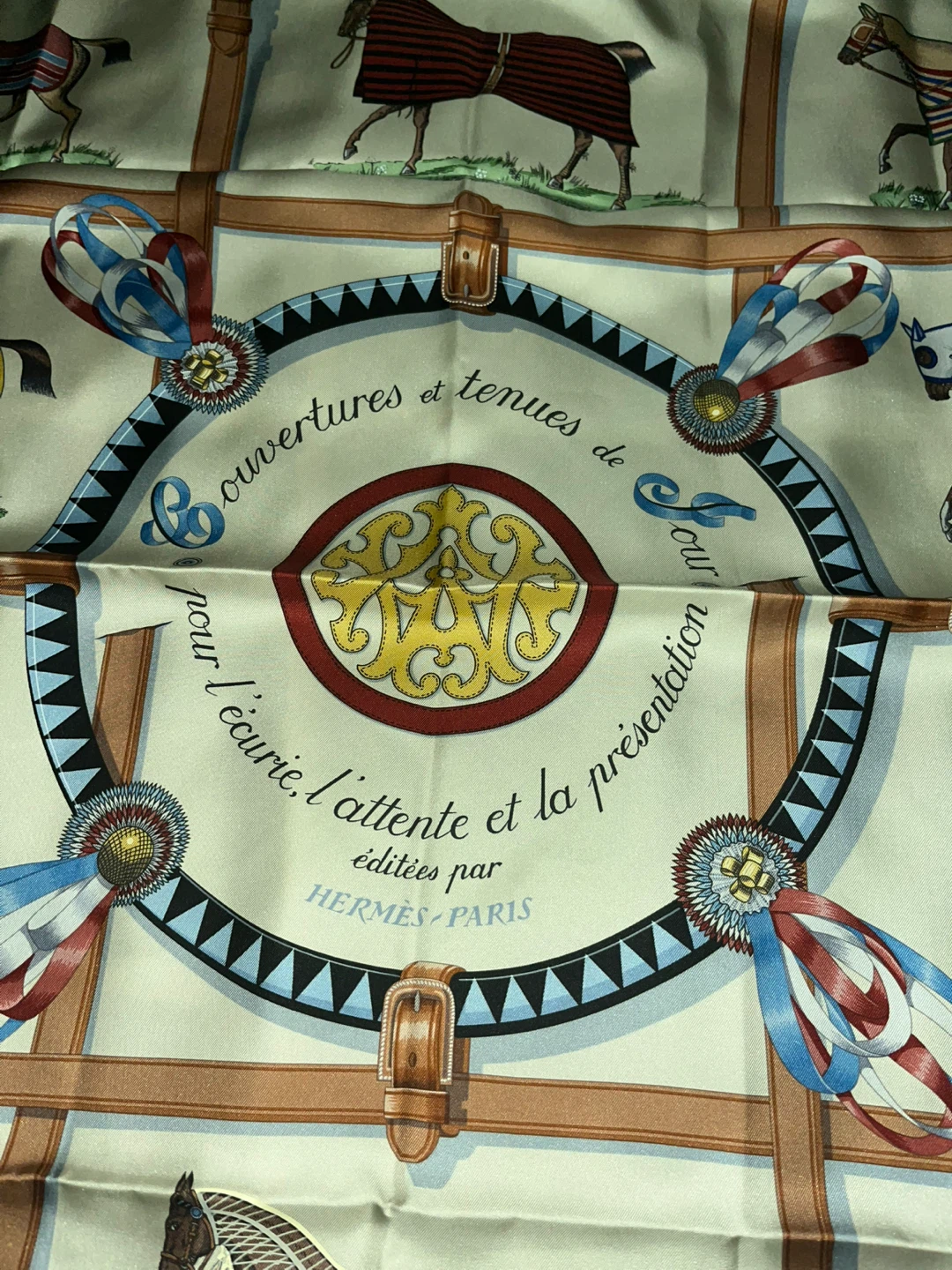 Hermès Paris Silk Scarf "Aux Saute-Moutons" by Jacques Eudes - photo 3