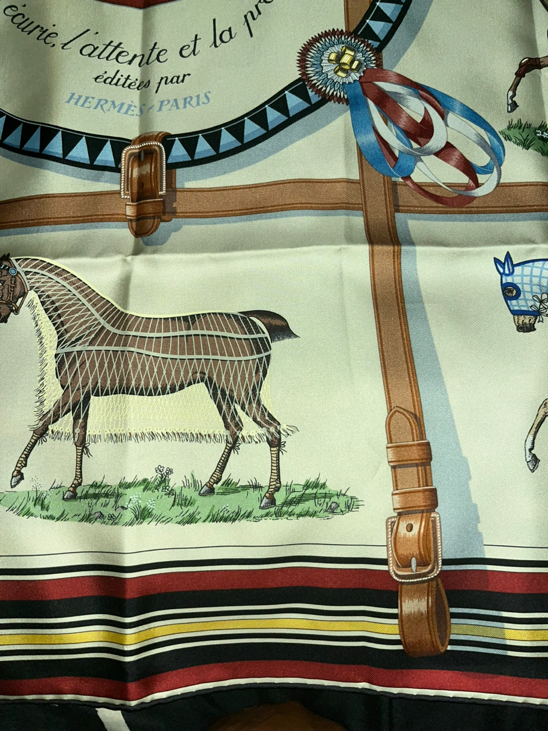 Hermès Paris Silk Scarf "Aux Saute-Moutons" by Jacques Eudes - photo 2
