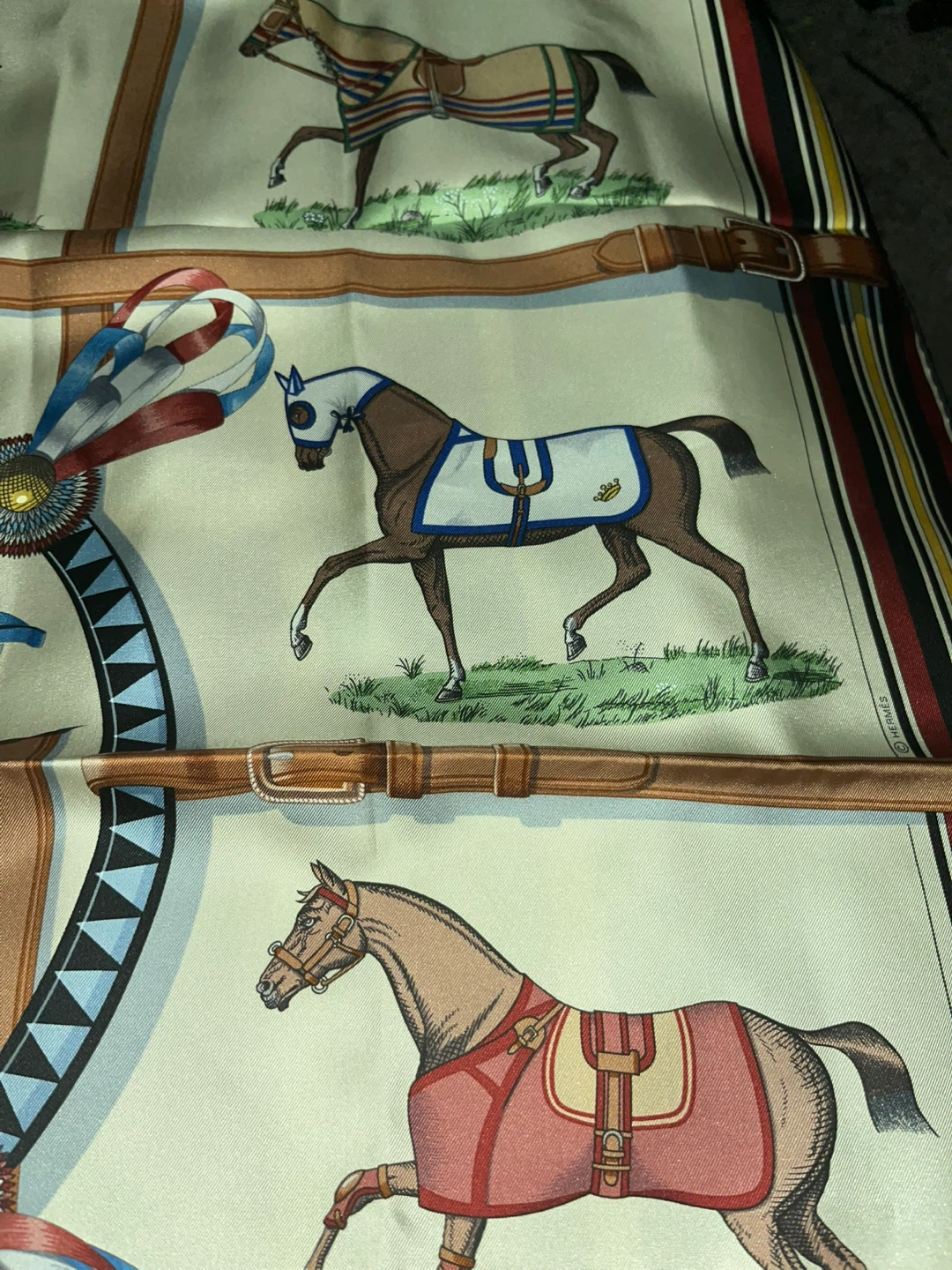 Hermès Paris Silk Scarf "Aux Saute-Moutons" by Jacques Eudes - photo 4