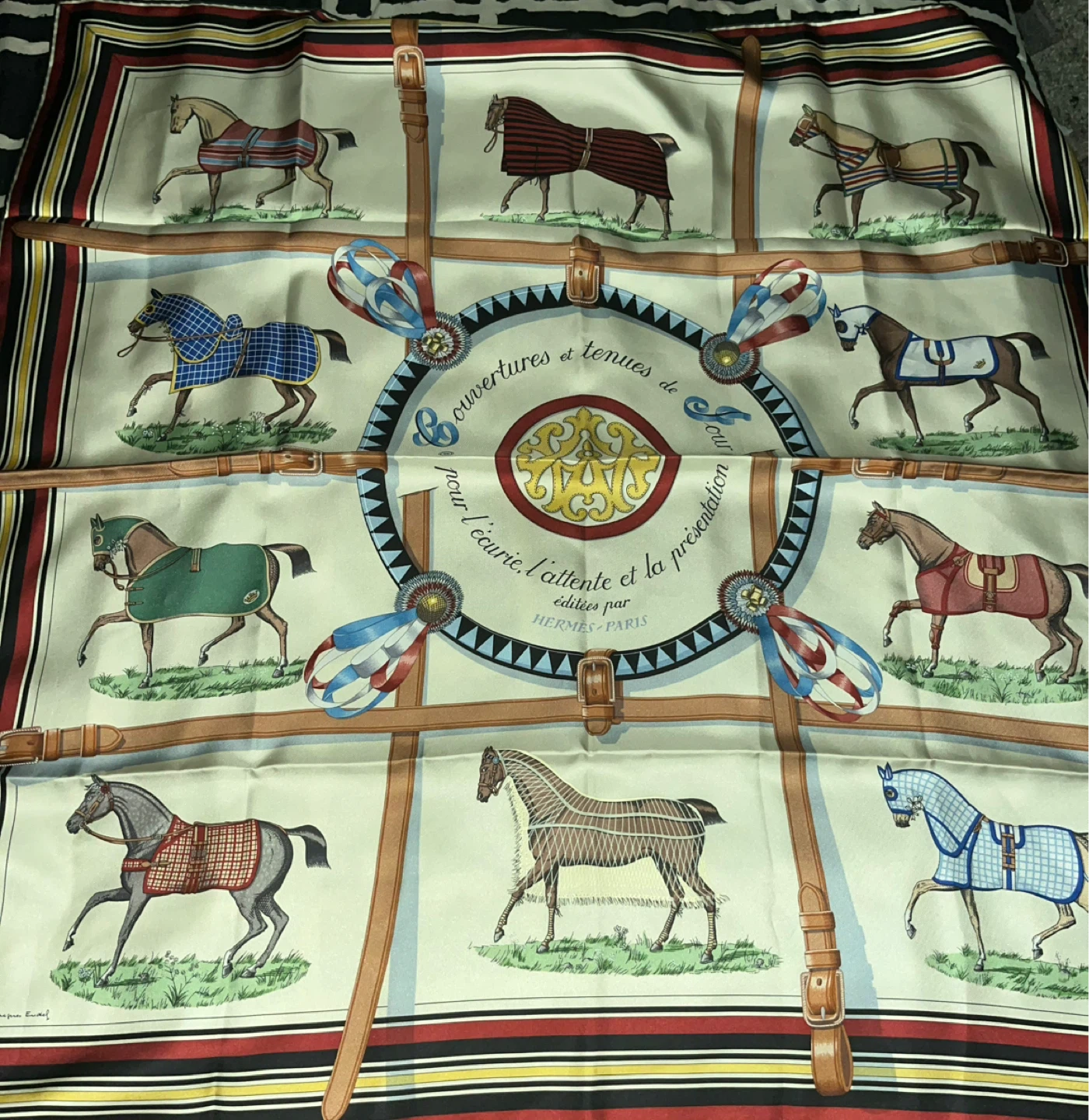 Hermès Paris Silk Scarf "Aux Saute-Moutons" by Jacques Eudes - photo 5