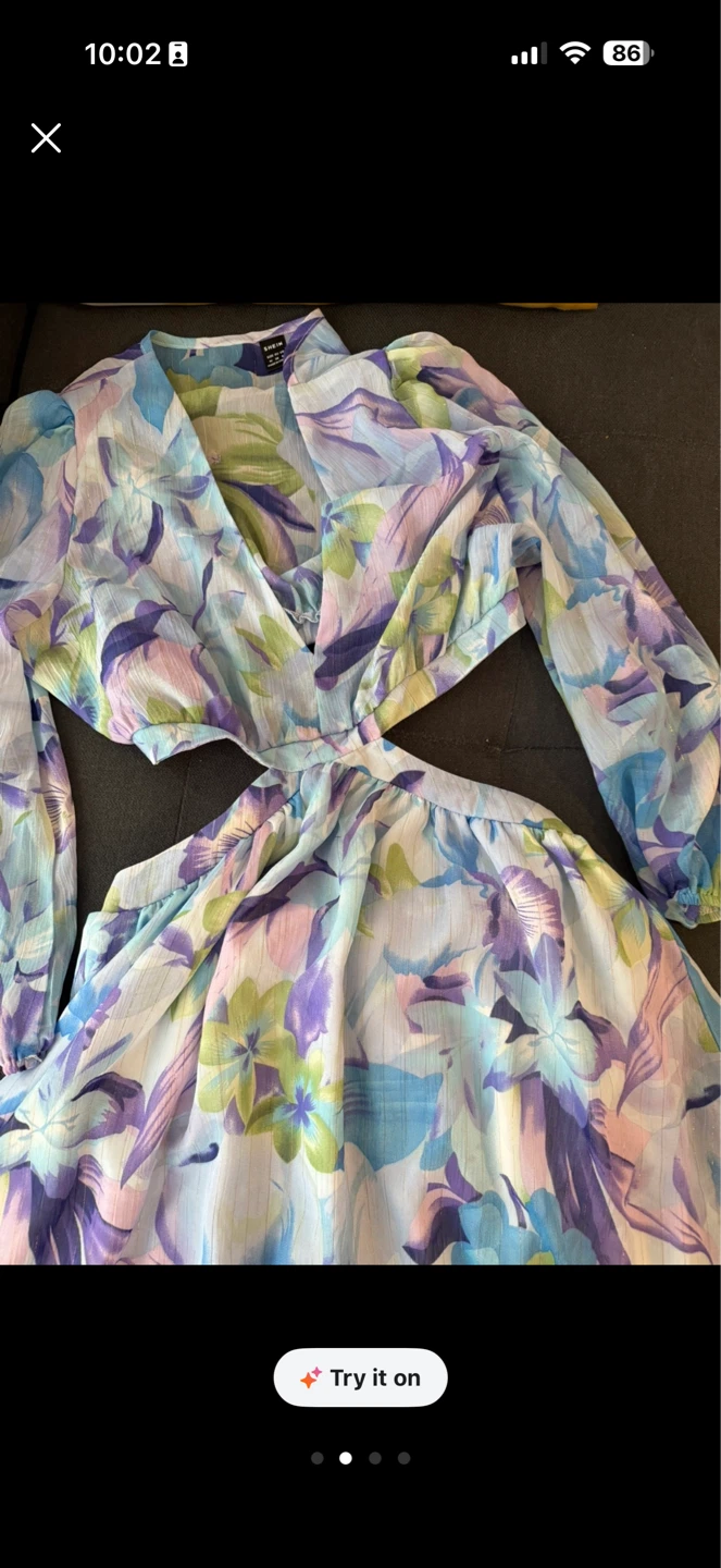 Floral Print Cut Out Dress - Size M brand new - photo 3