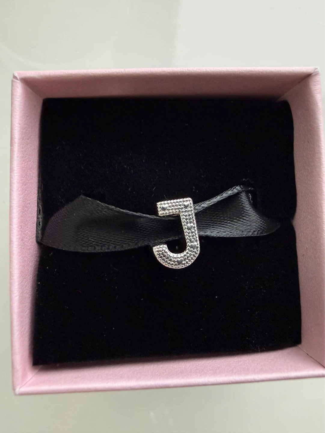 New Pandora Sterling Silver Letter J Charm - photo 2
