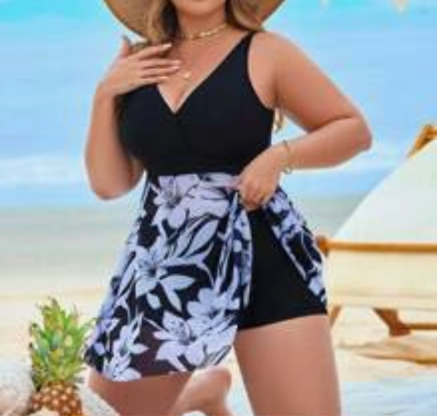 Brand New Plus Size 3XL Floral Tankini Swimsuit Set