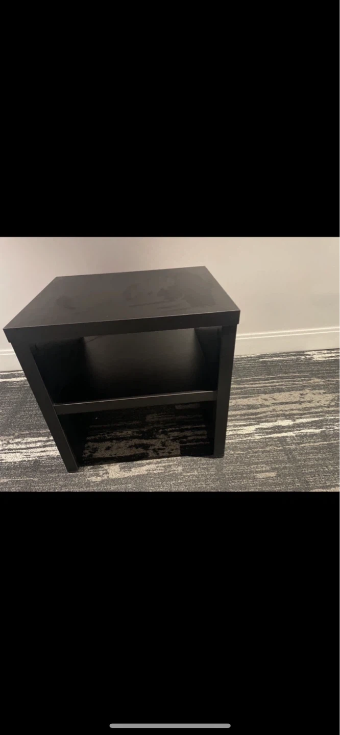 IKEA KNARREVIK Nightstand, Black - photo 2