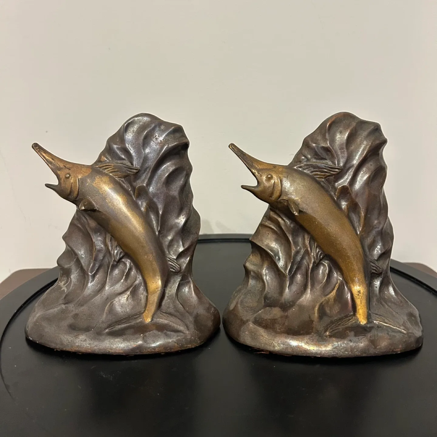Vintage Milano Art Products Copper Sailfish Marlin Bookends - photo 3
