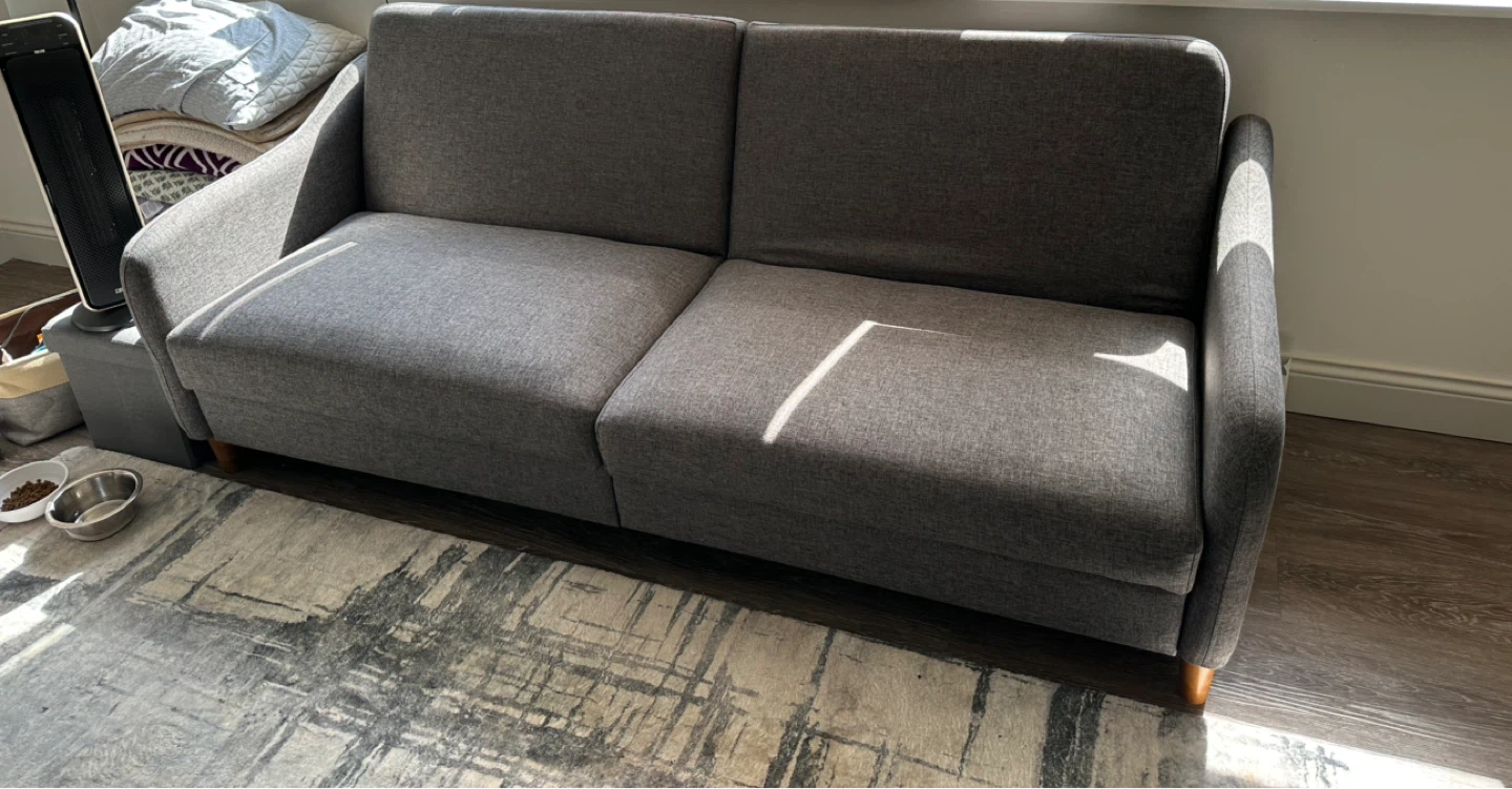 Gray Convertible Sofa - photo 3