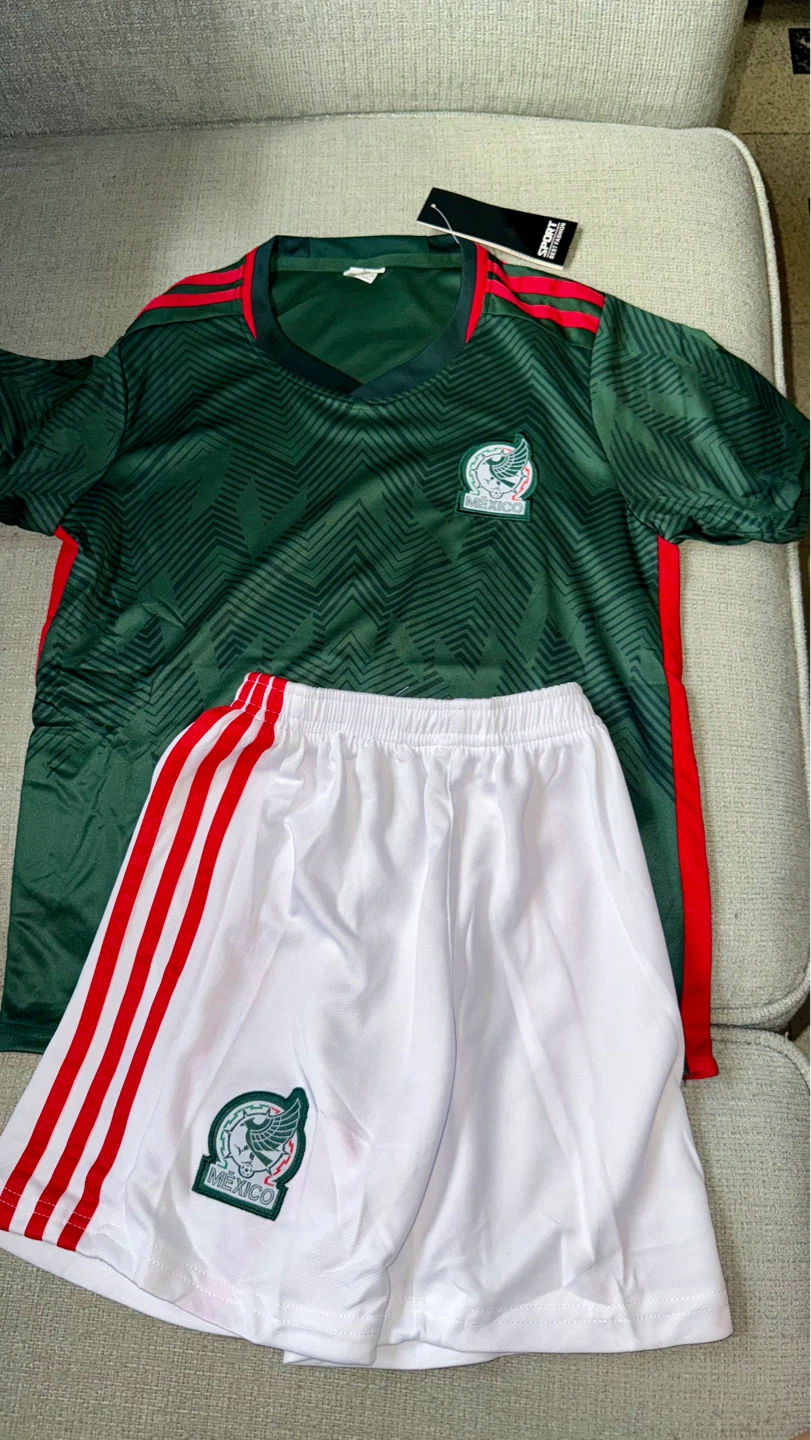 México kids Soccer Jersey and Shorts Set