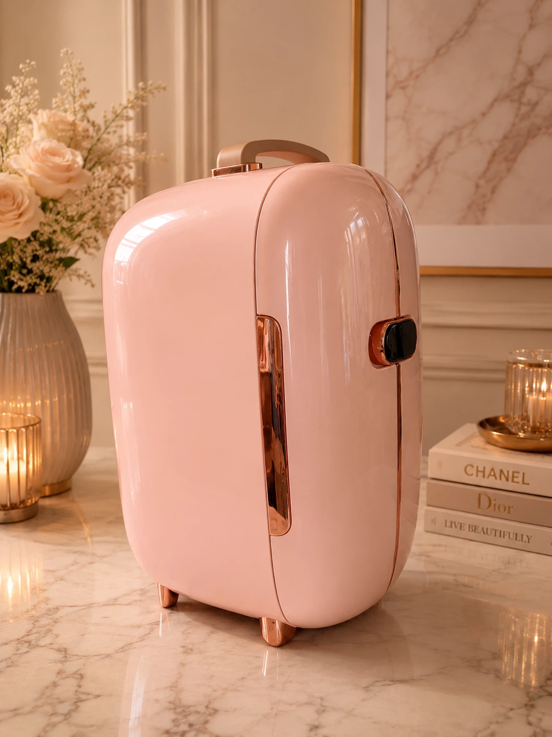 Pink Mini Makeup Fridge - photo 2