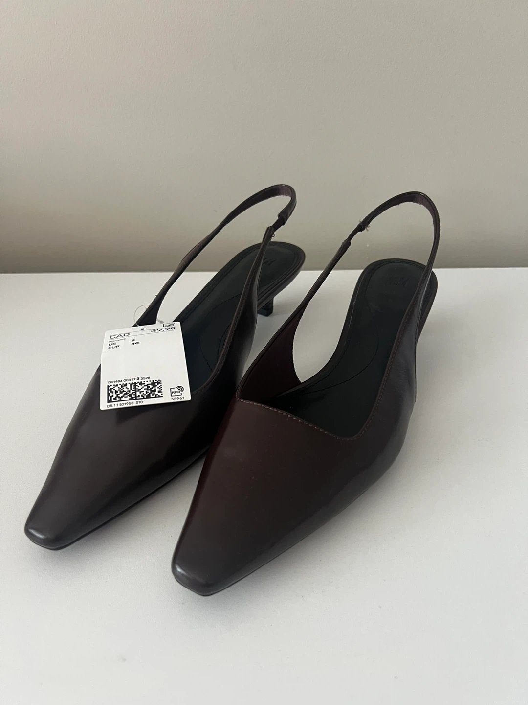 BRAND NEW! H&M Slingback Kitten Heel Shoes - Women's Size 9