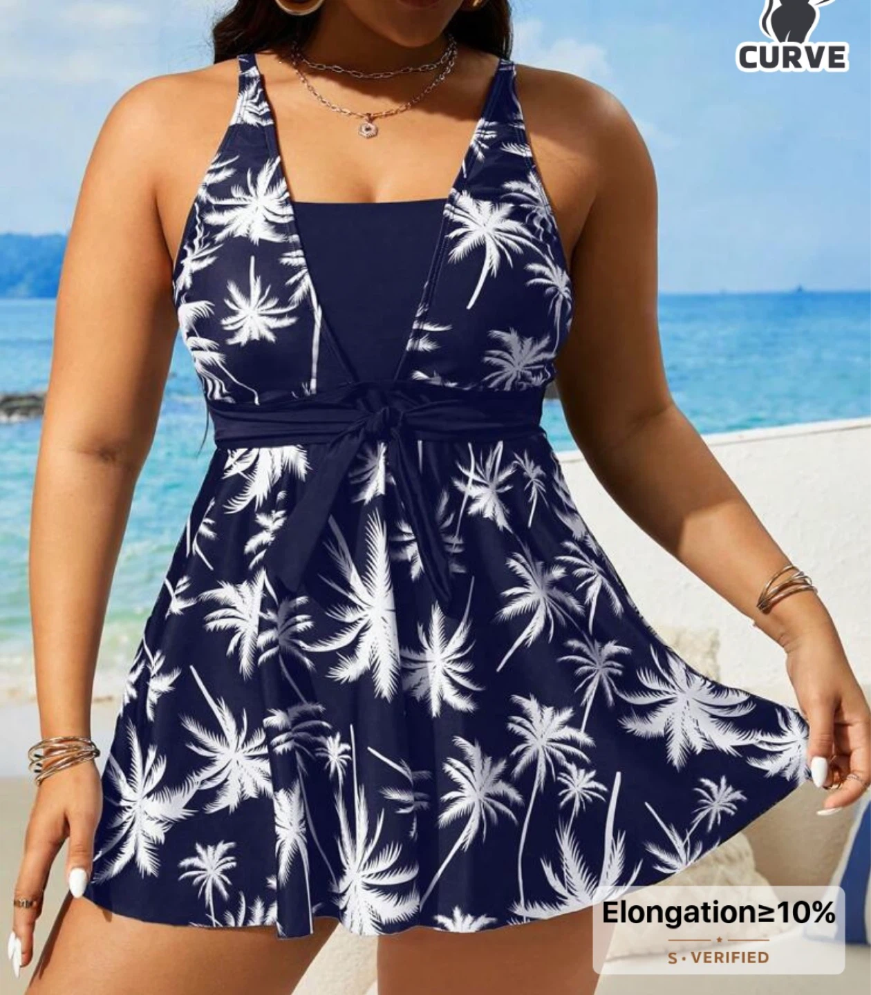 Plus Size 3XL Tankini Swimsuit Set - photo 2
