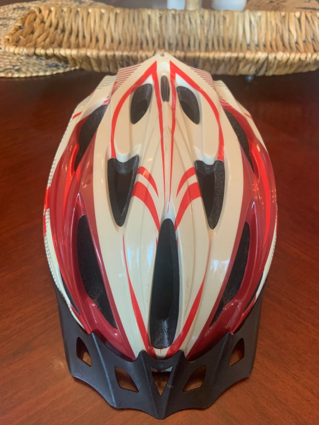 CCM Red and White Cycling Helmet - photo 2