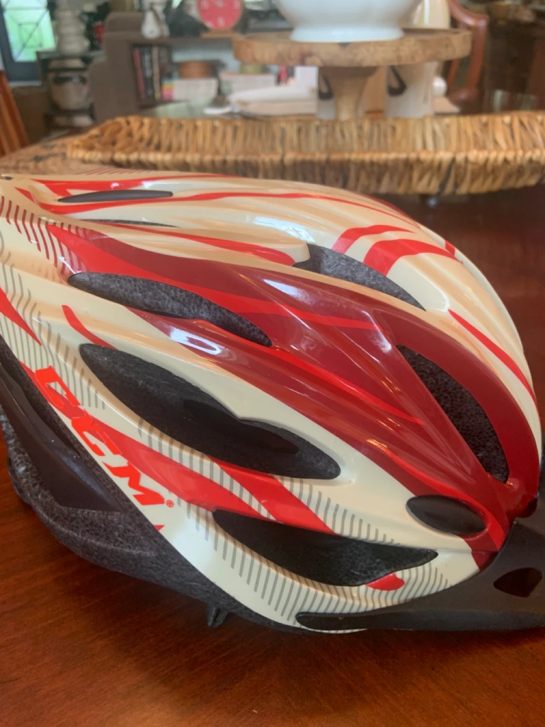 CCM Red and White Cycling Helmet - photo 4