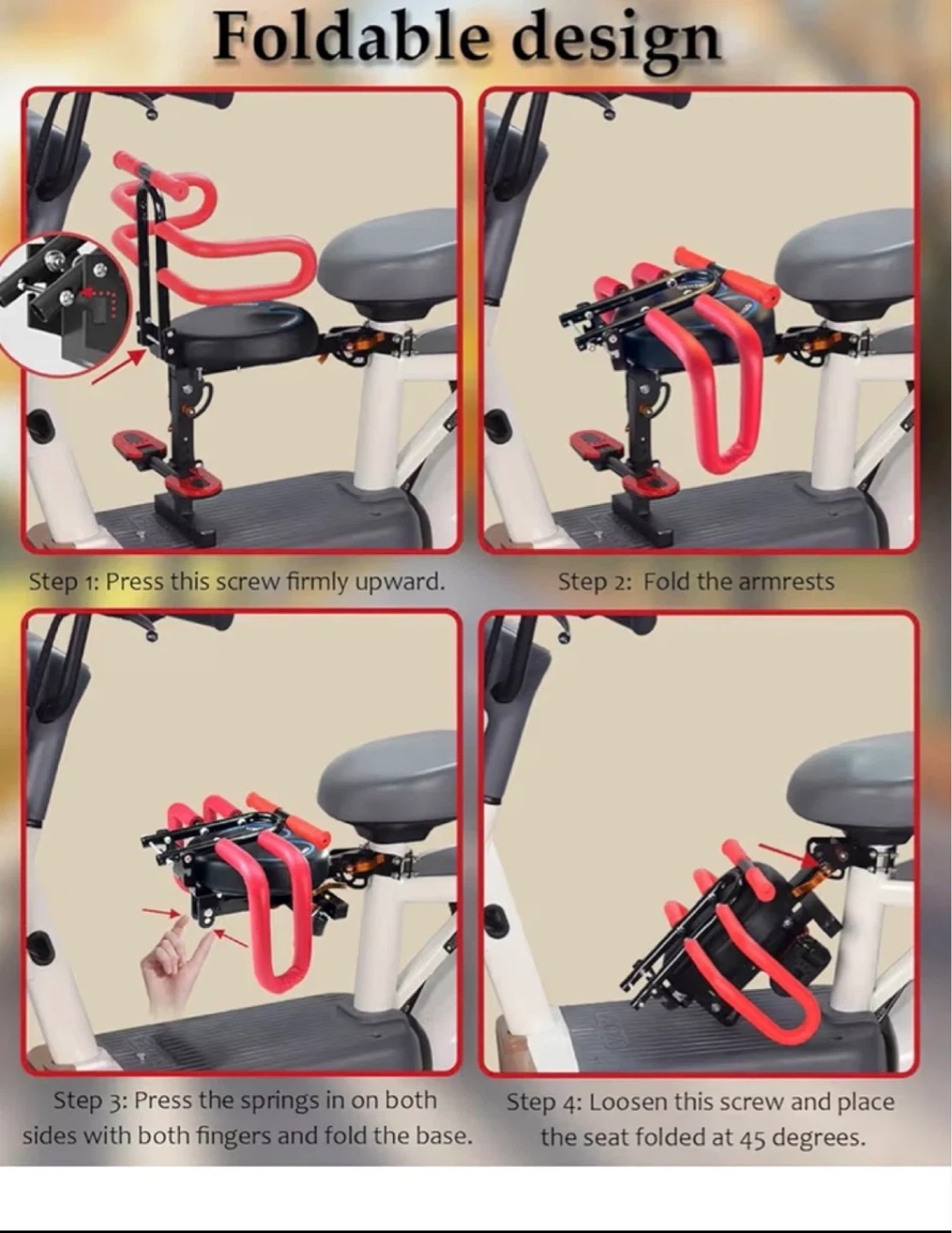 Child Seat for Electric Scooter/Bicycle - photo 3