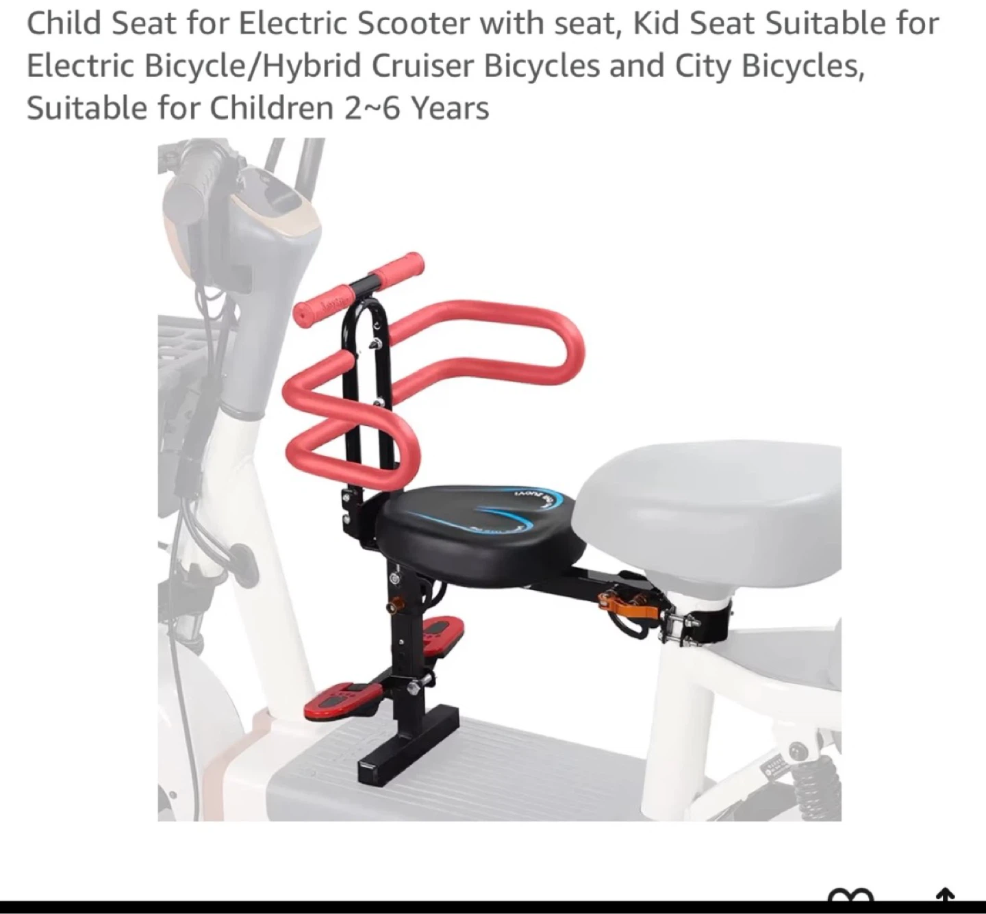 Child Seat for Electric Scooter/Bicycle