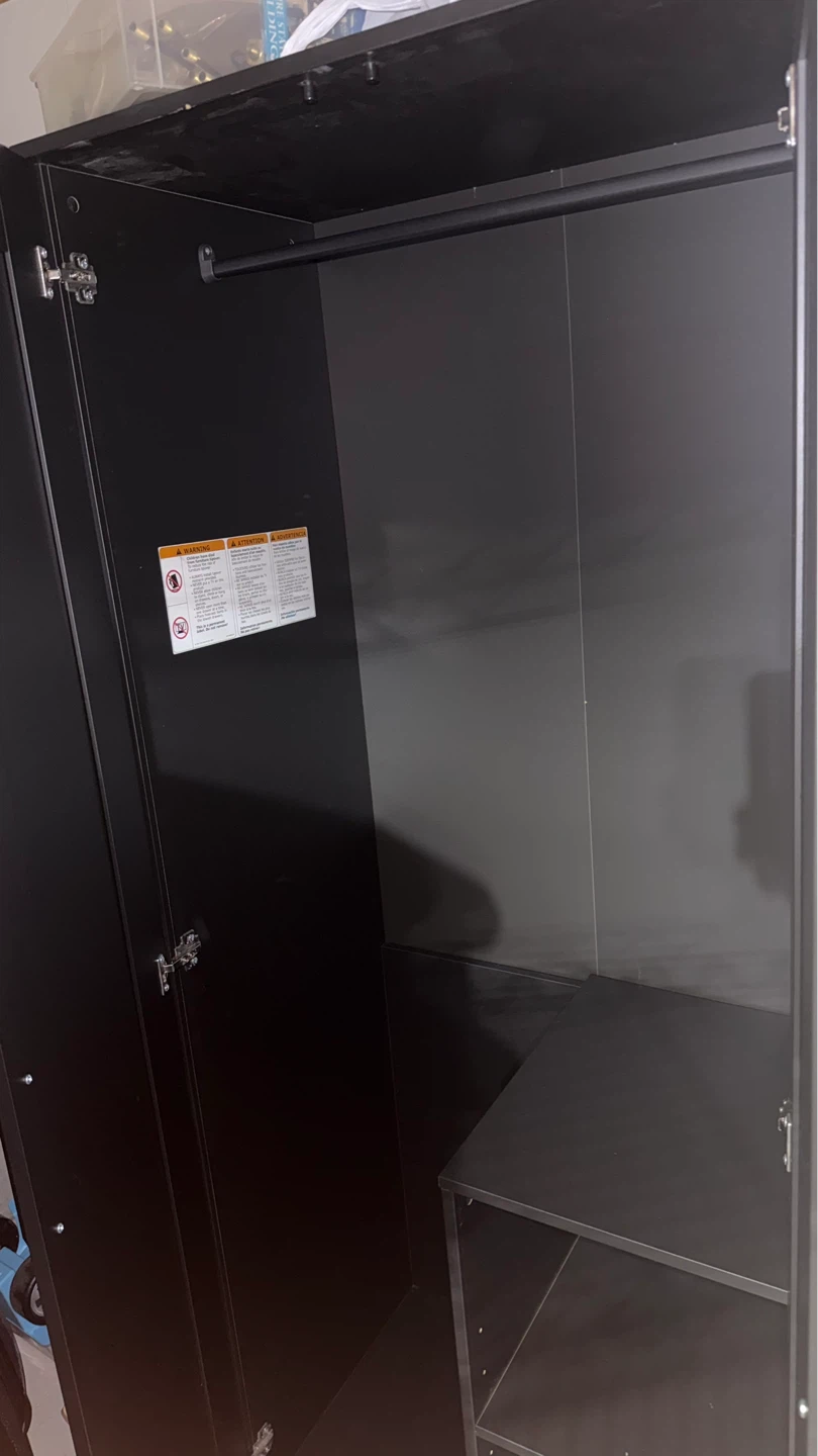 IKEA BRIMNES Wardrobe with 2 doors, black - photo 3