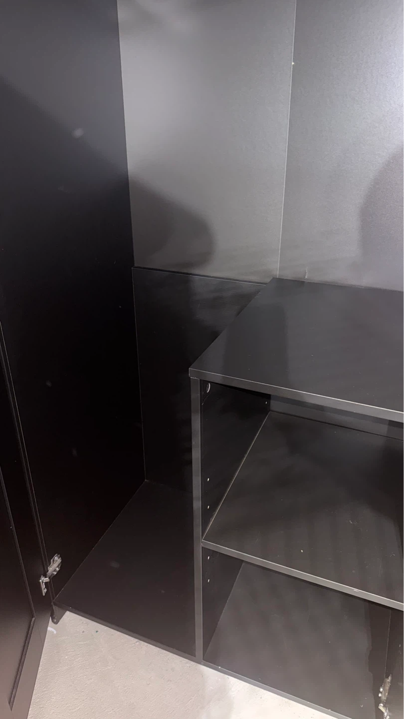 IKEA BRIMNES Wardrobe with 2 doors, black - photo 2