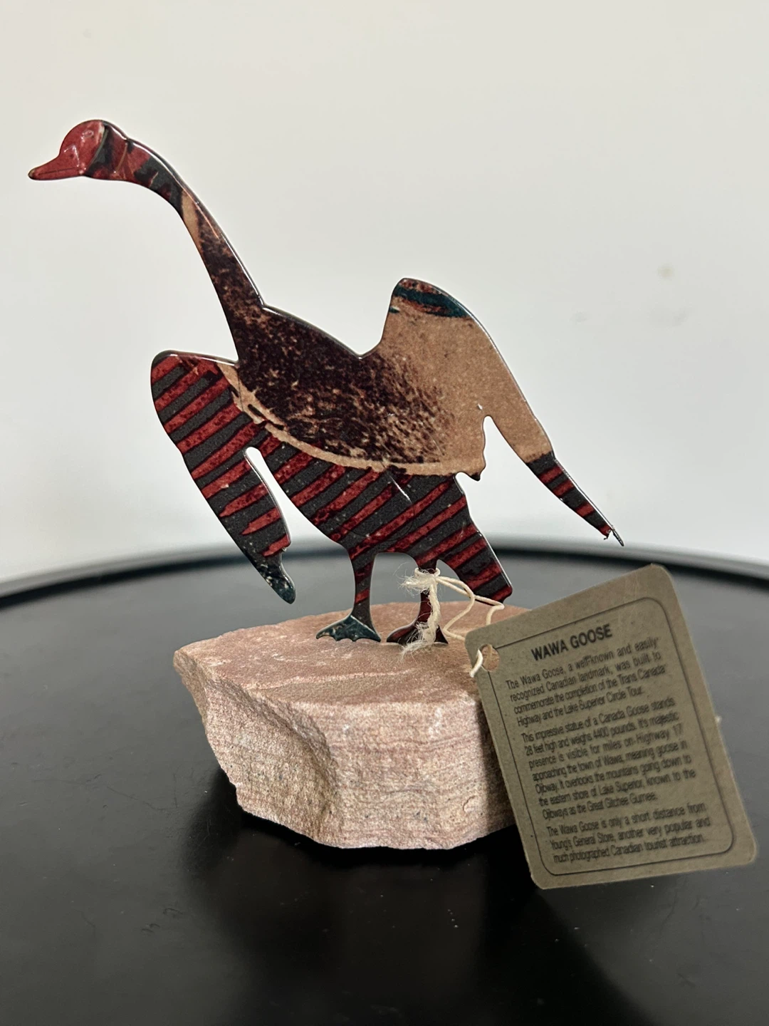 Vintage Lazart Wawa Goose Metal Art Sculpture