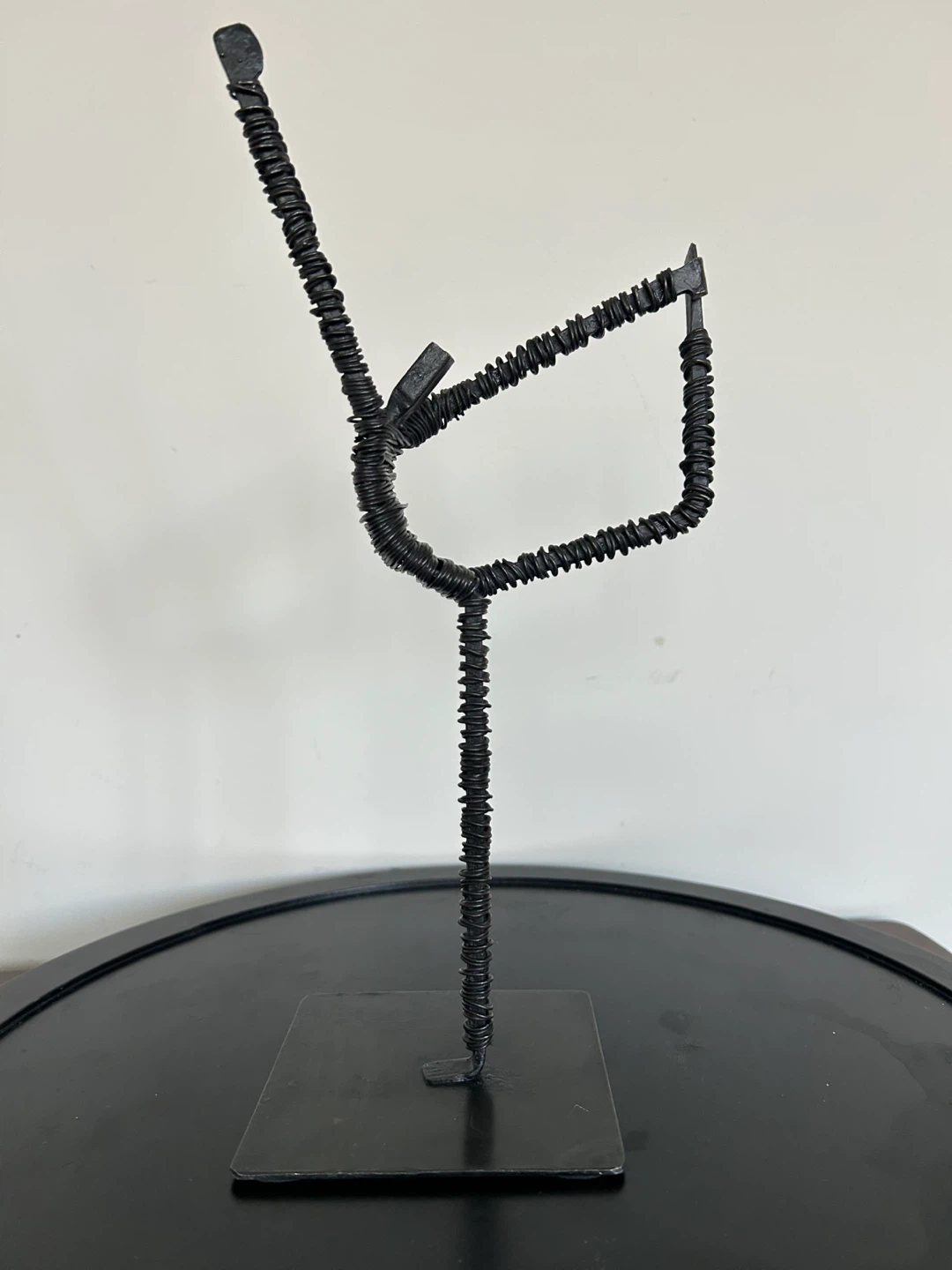 Vintage Brutalist MCM Wire Gymnast Sculptures – Set of 3 - photo 5