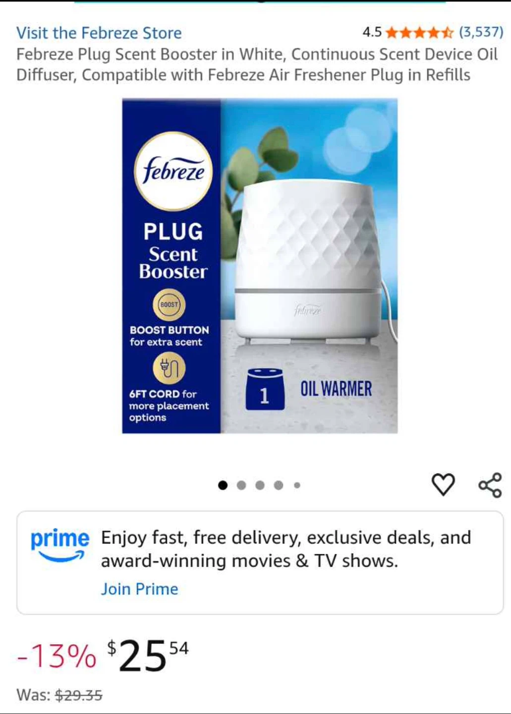 Febreze Plug Scent Booster - 50 Days Fresh - photo 2