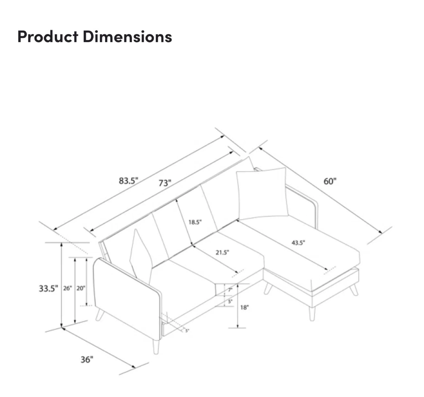 Grey Sectional Velvet Sofa - photo 3