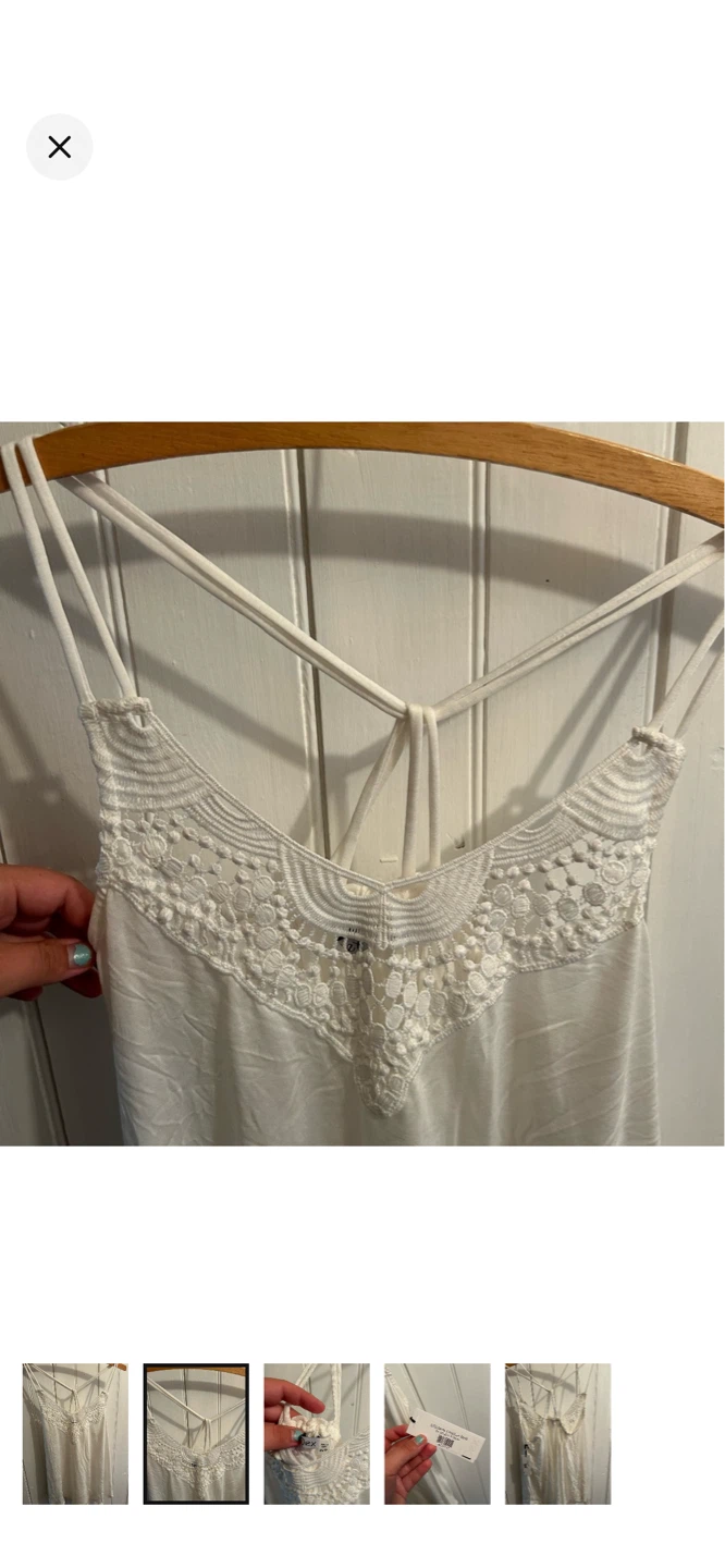 DEX Ivory Crochet Tank Top - XS/TP - photo 2