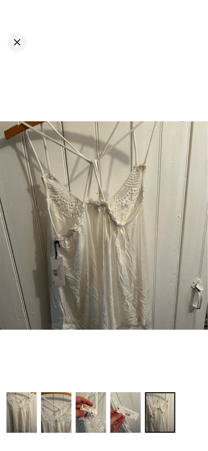DEX Ivory Crochet Tank Top - XS/TP - photo 5