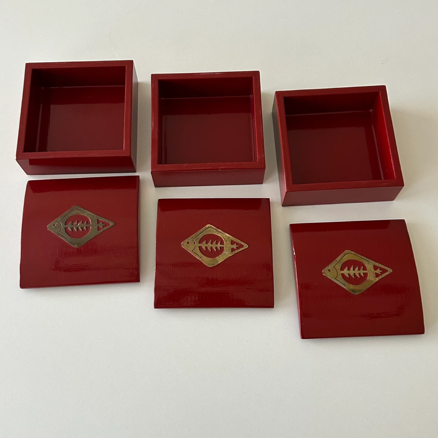 Vintage Dolbi Cashier  Boxes – Set of 3 - photo 2