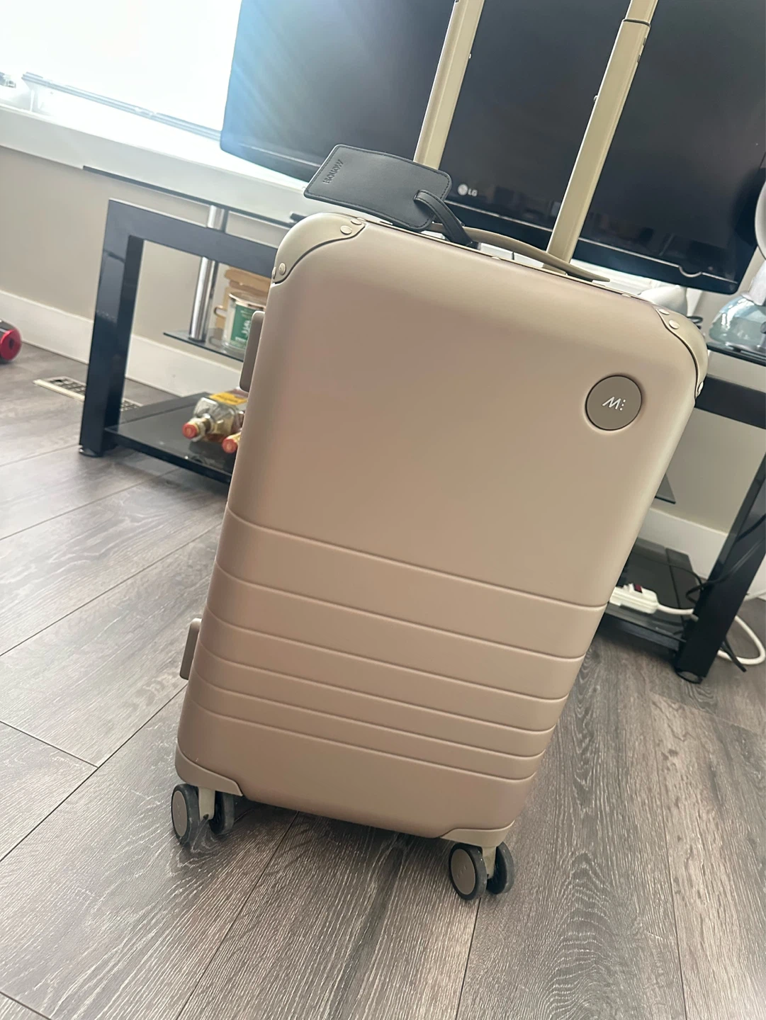 Hybrid Monos Carry-On Luggage with dust bag and leather Tag - photo 2