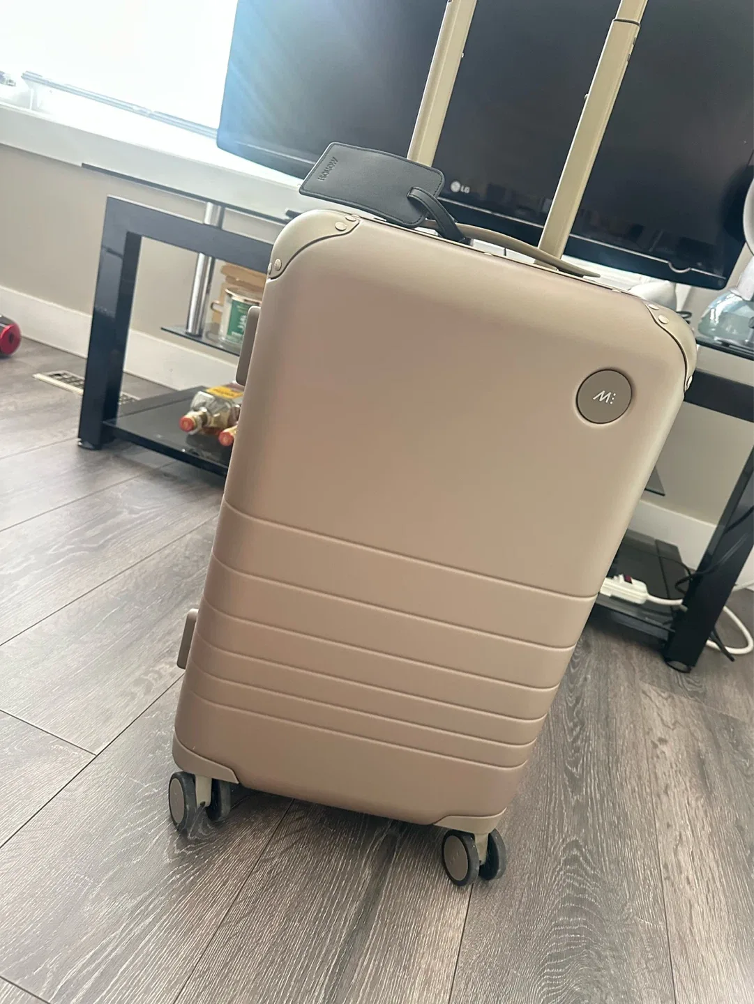 Hybrid Monos Carry-On Luggage with dust bag and leather Tag - photo 2