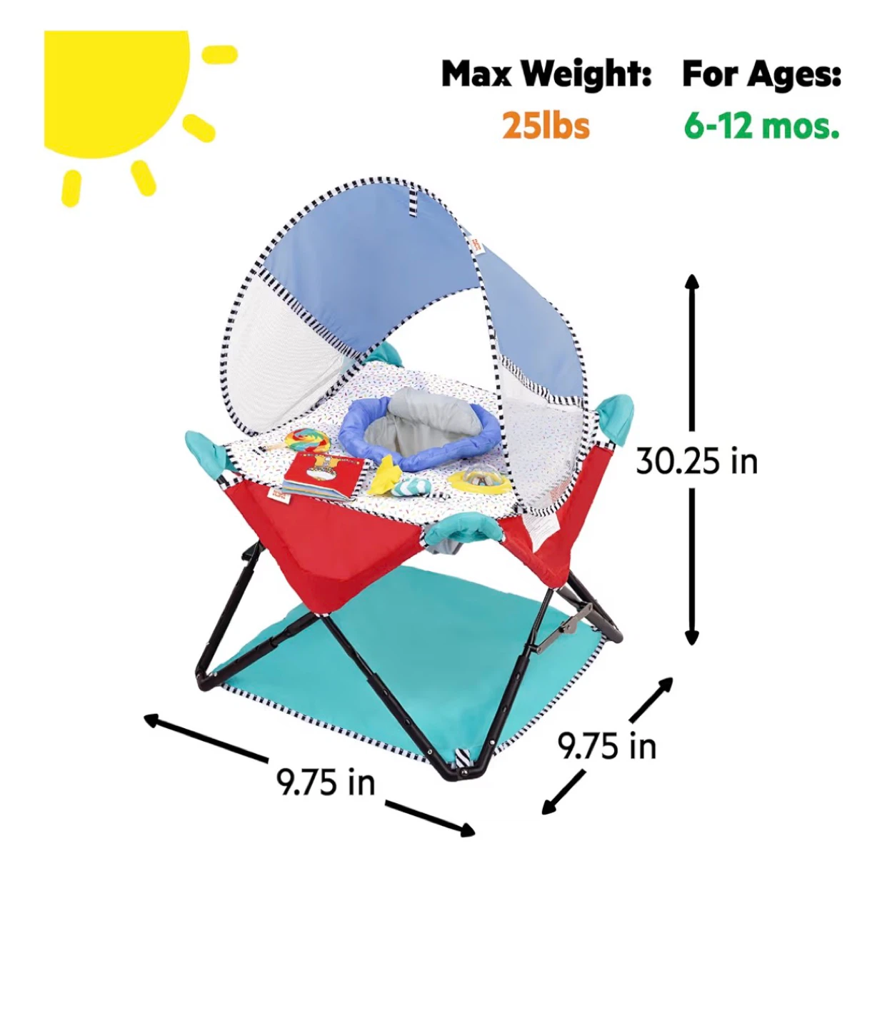 Baby Bouncer Seat with Canopy - photo 3