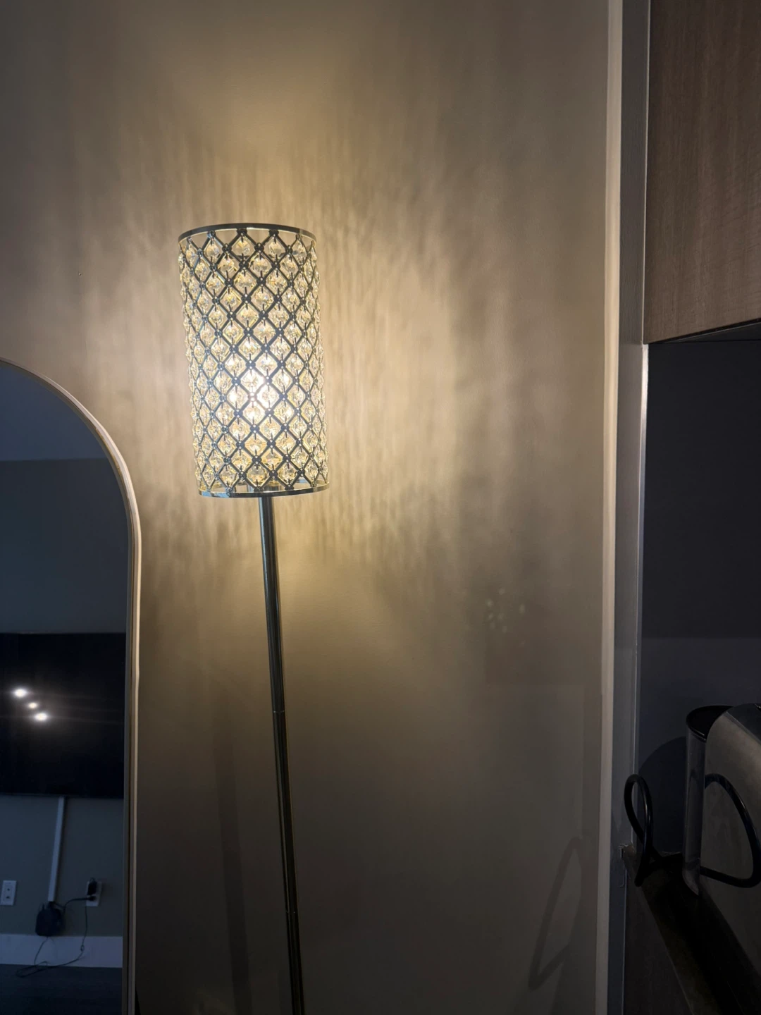 Crystal Accent Floor Lamp