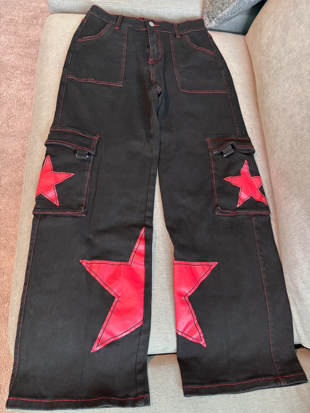 Size Medium black Star jeans from Hot Topic good condition