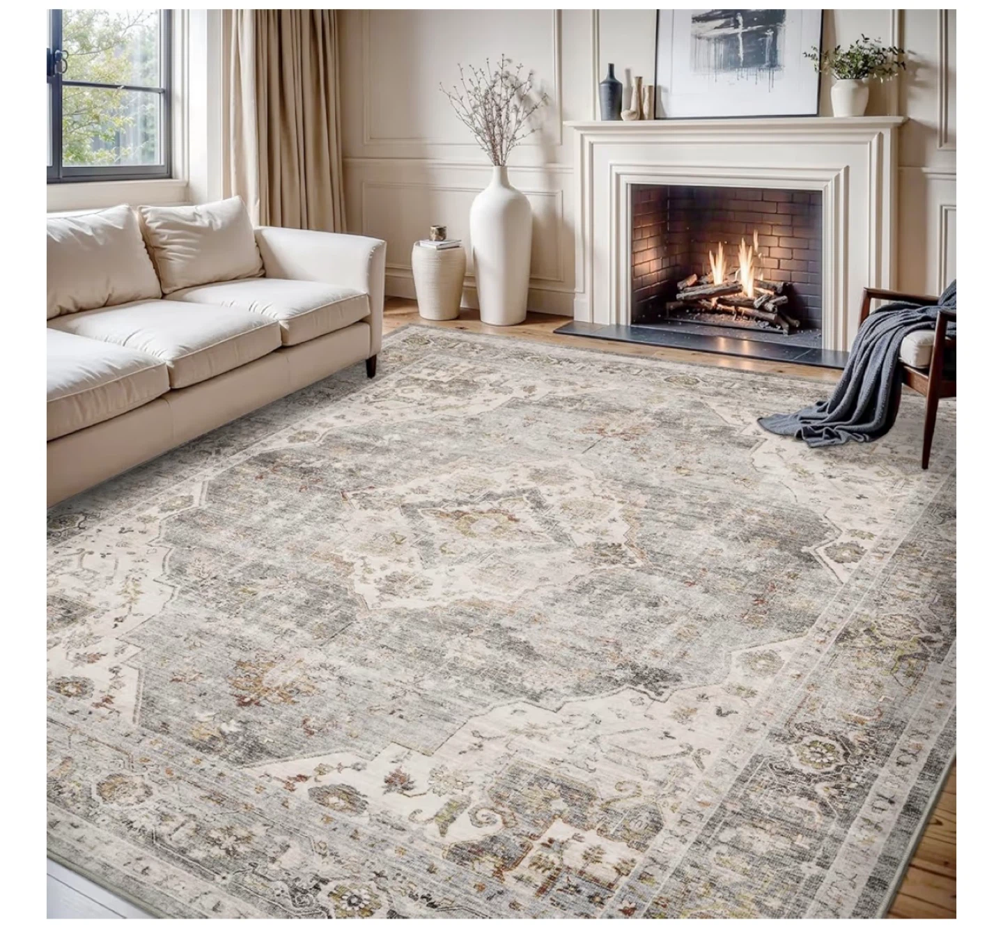 Grey Area Rug - 8' x 10'