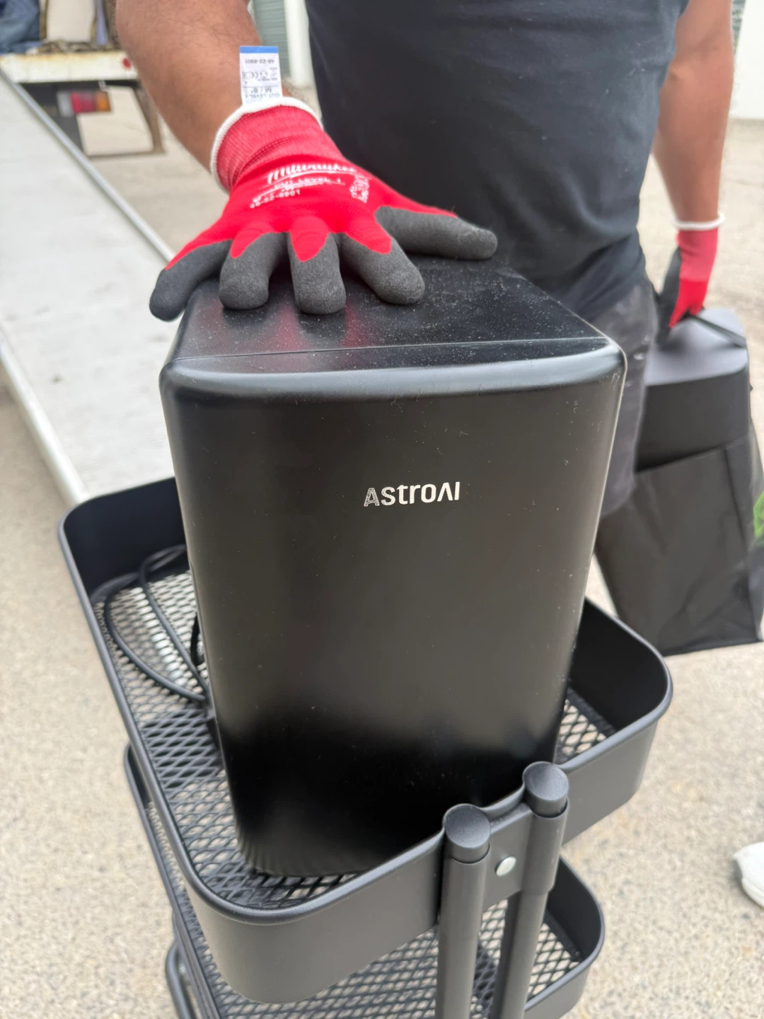 AstroAI Black Portable Mini Fridge (baby milk storage)