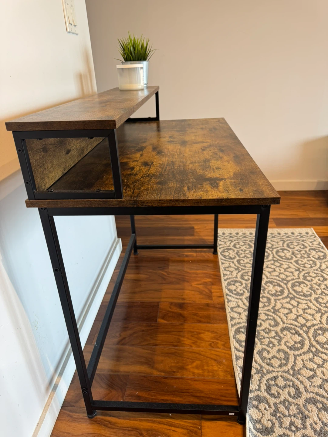 Aesthetic Work Desk with Pocket - photo 2