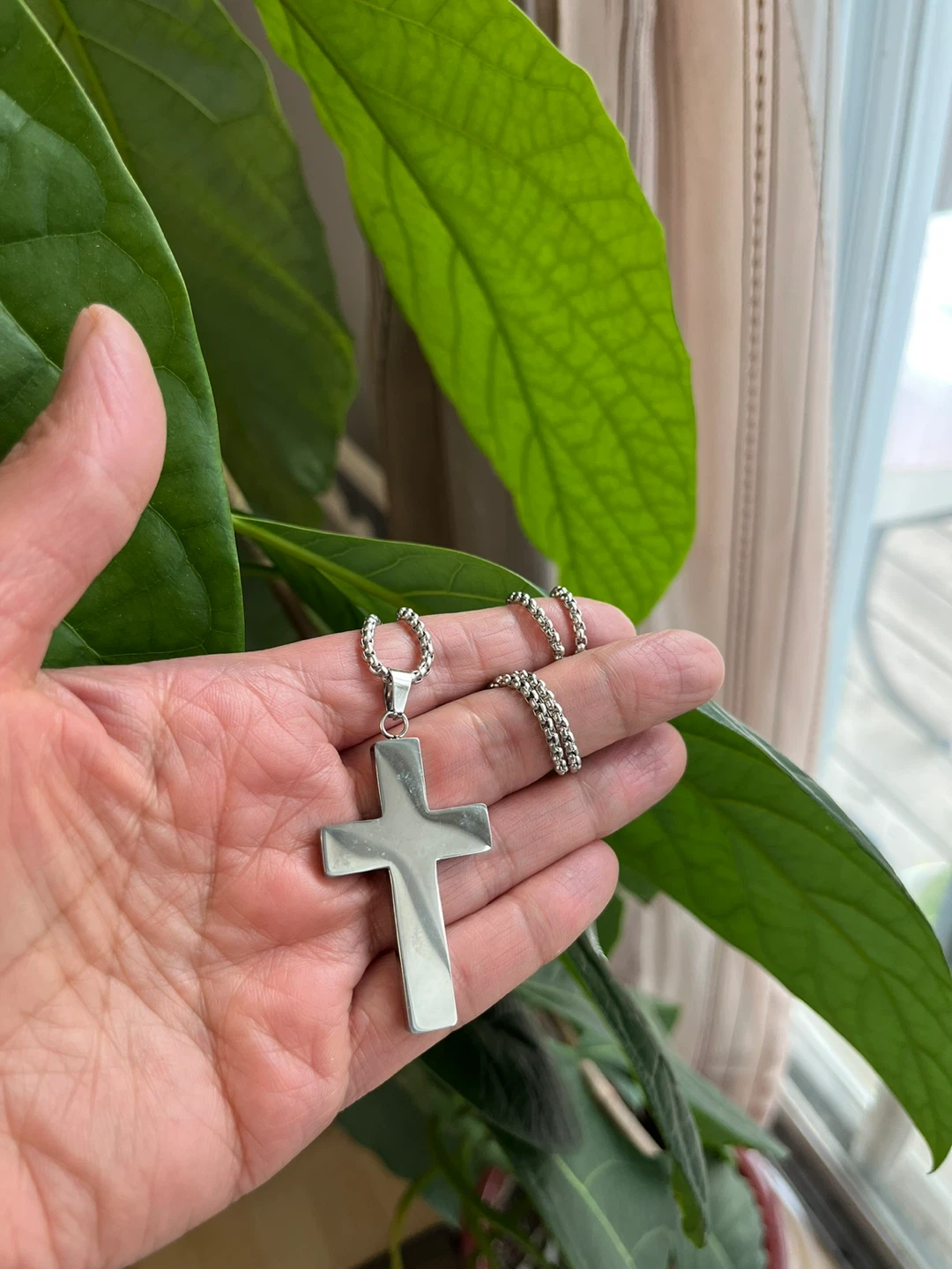 Inverted Cross Pendant Necklace - photo 2