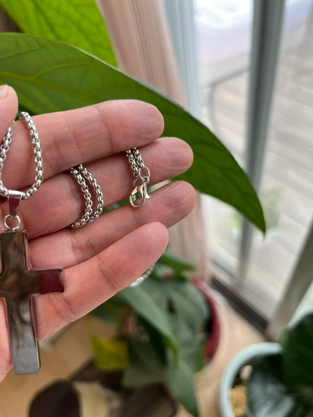 Inverted Cross Pendant Necklace - photo 3