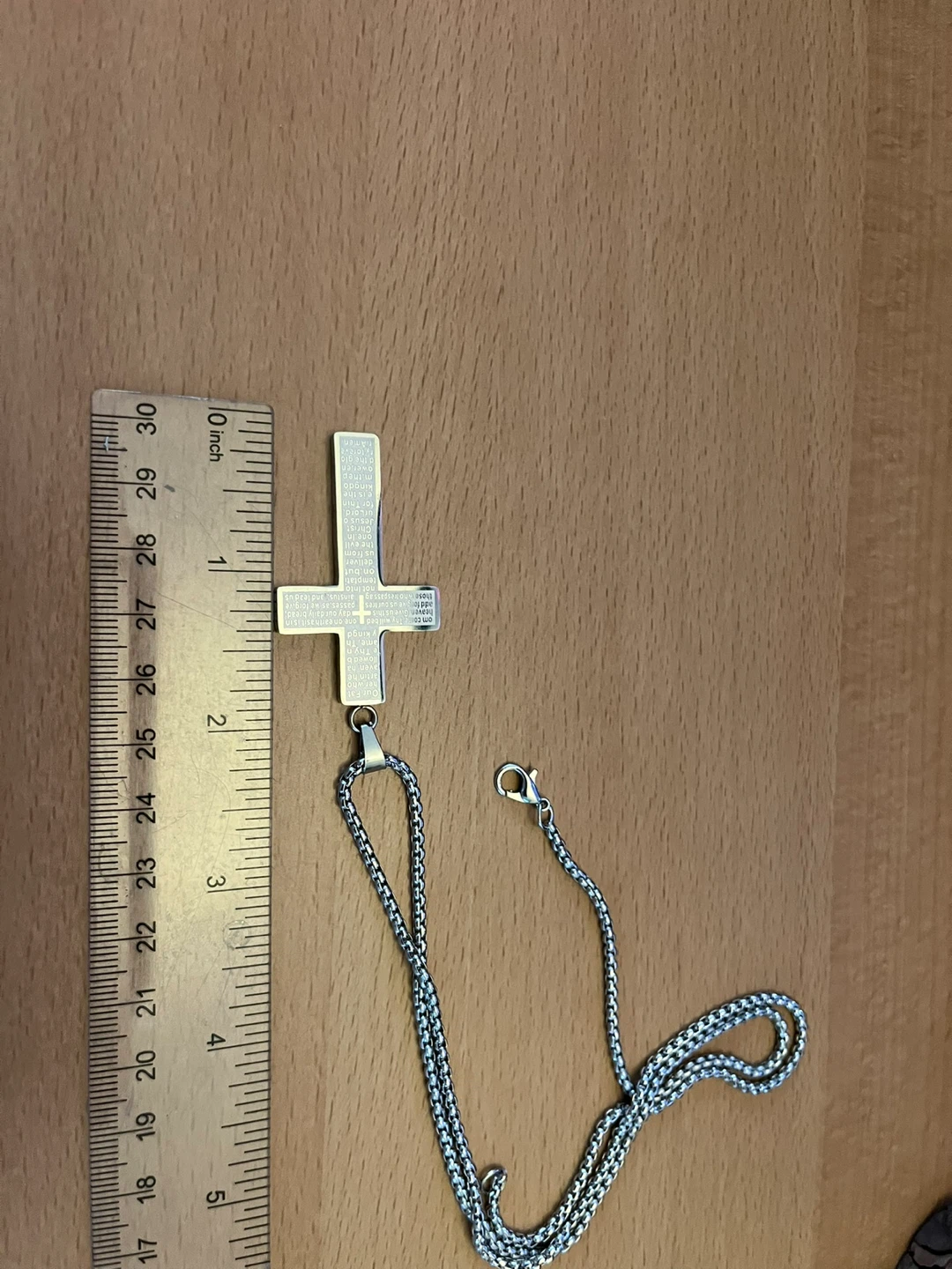 Inverted Cross Pendant Necklace - photo 5