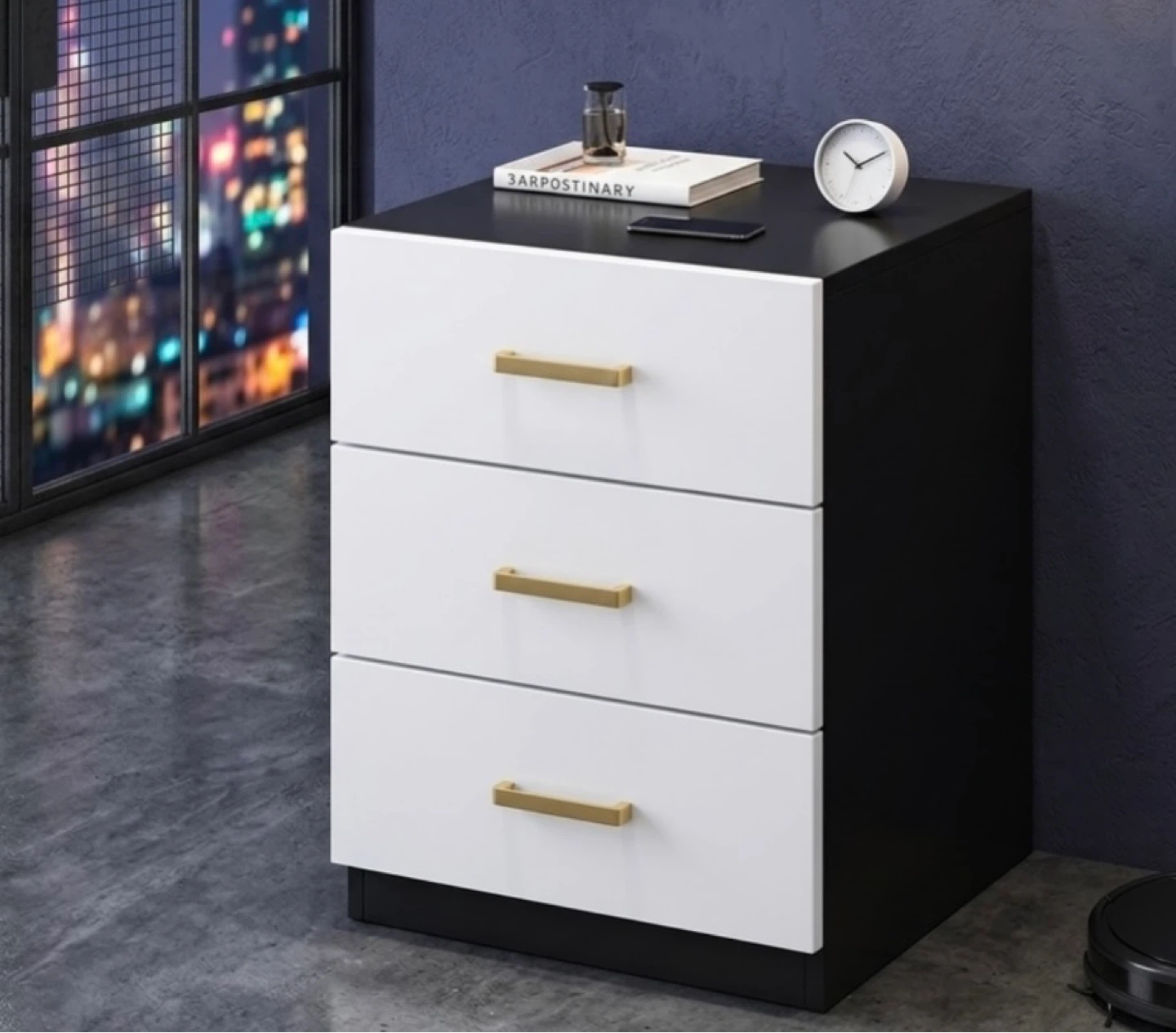 3-Drawer Nightstand