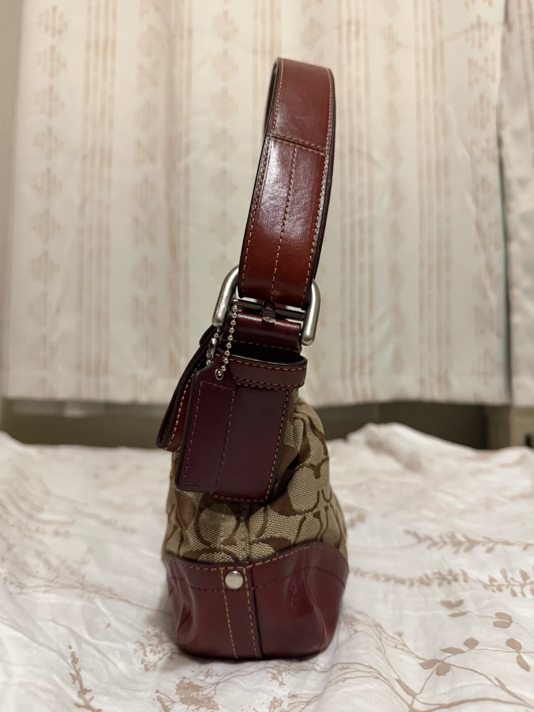 Rare❤️ Vintage Coach Signature Canvas Shoulder Bag - photo 4