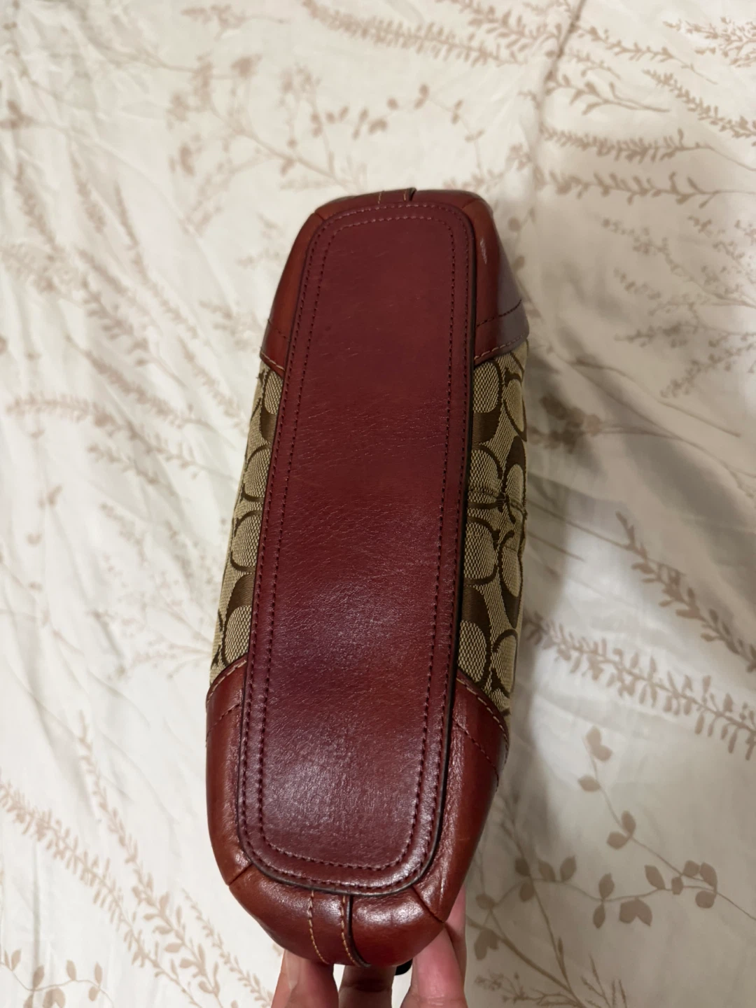 Rare❤️ Vintage Coach Signature Canvas Shoulder Bag - photo 5