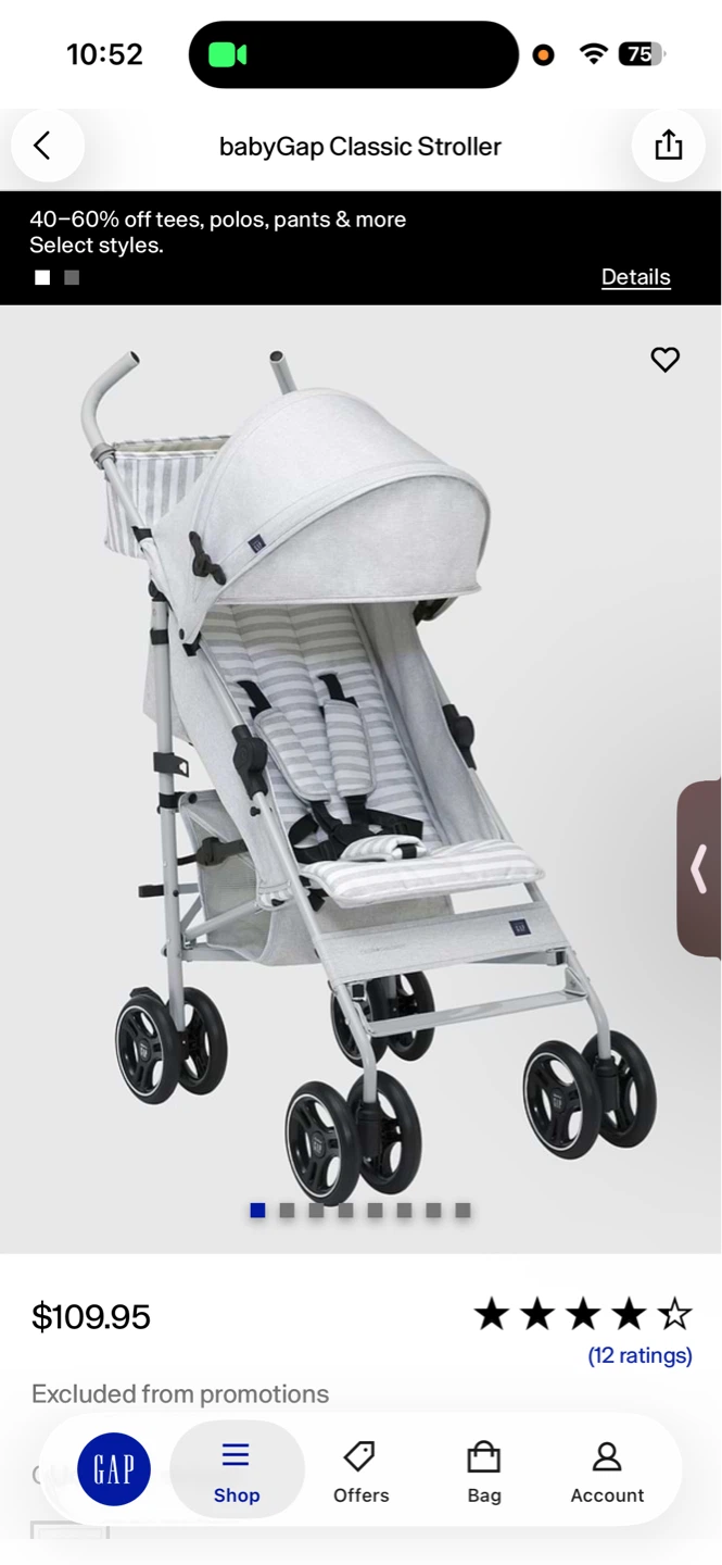 babyGap Classic Stroller - Grey - photo 3