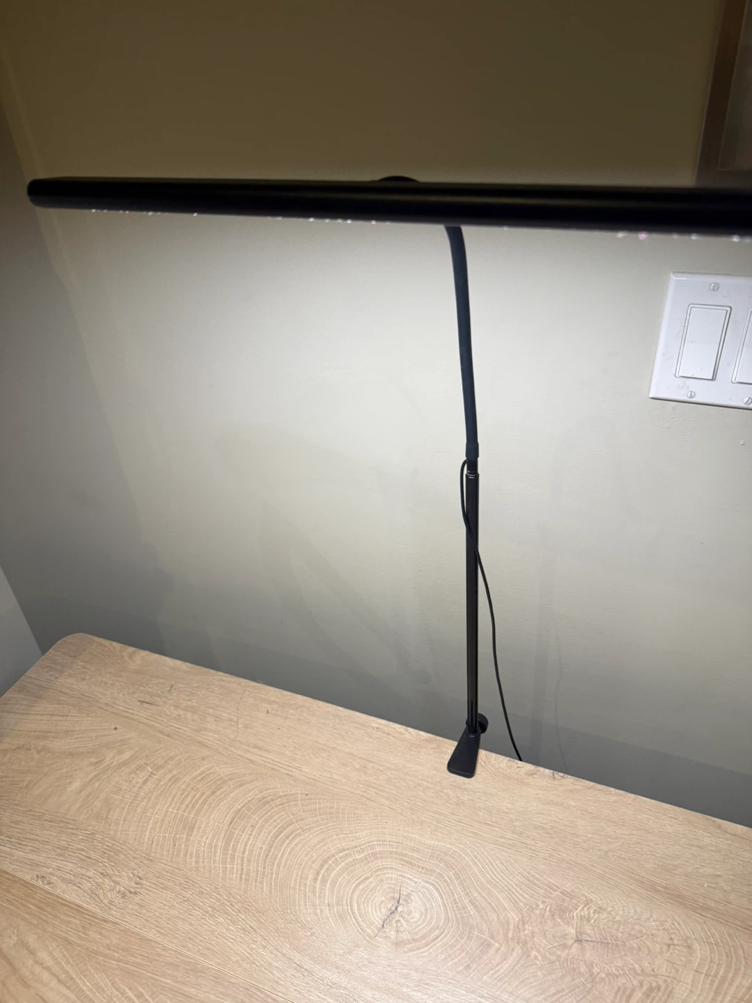 Black LED Desk Lamp with Clip - photo 3