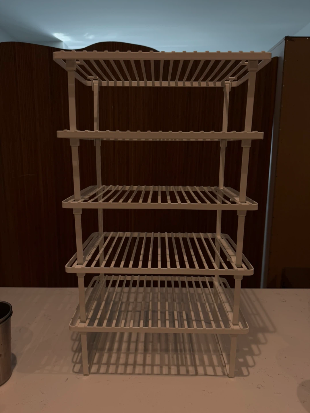 White Stackable Shelving Unit - photo 2