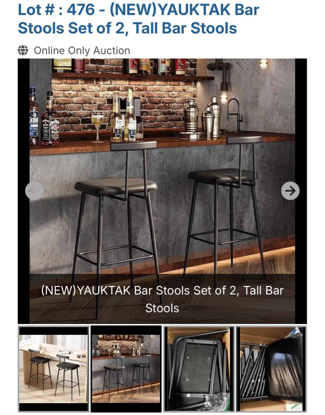 YAUAKTAK Bar Stools Set of 2 - photo 2