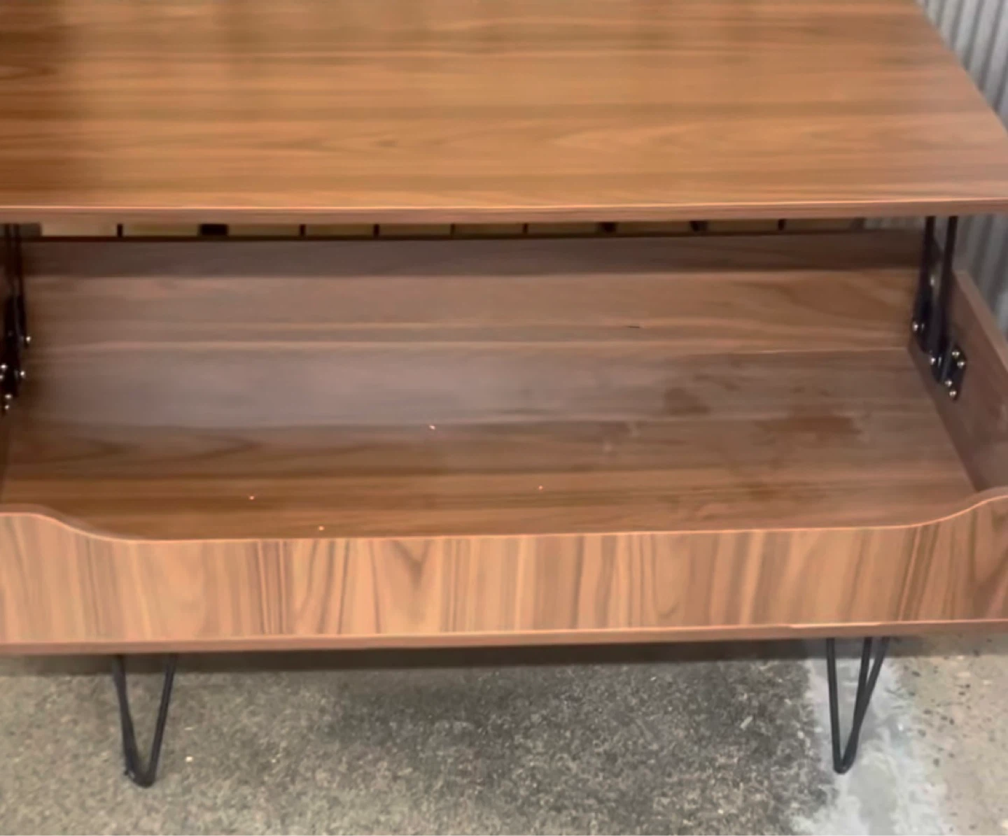 Walnut Coffee Table with Storage - photo 2