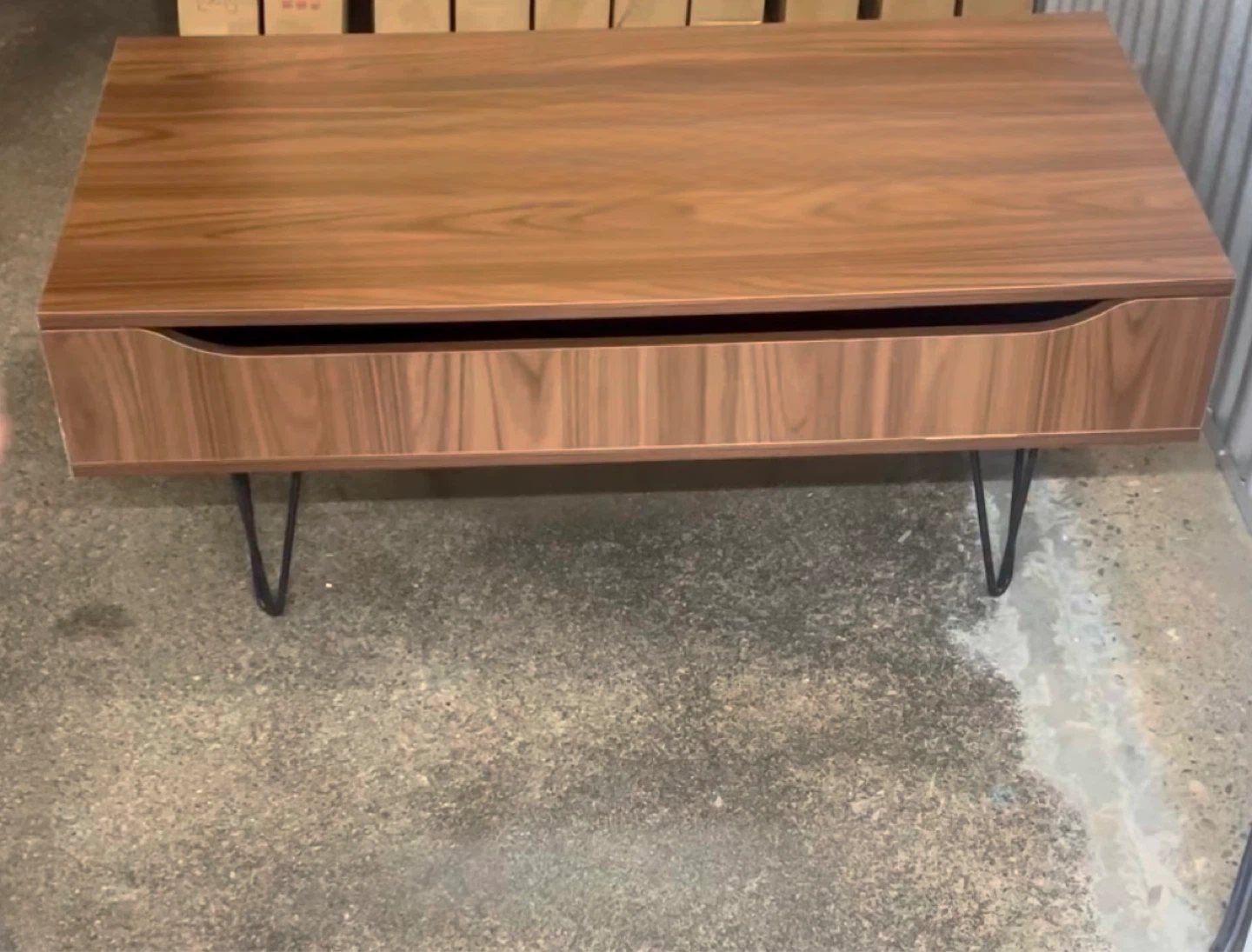 Walnut Coffee Table with Storage