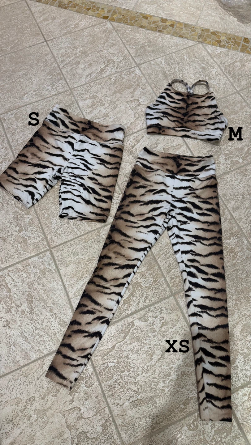Tiger Print Athletic Set